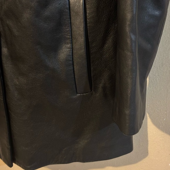 - Gap Vintage Soft Black Genuine Leather jacket size SMALL WOMEN - Picture 8 of 15